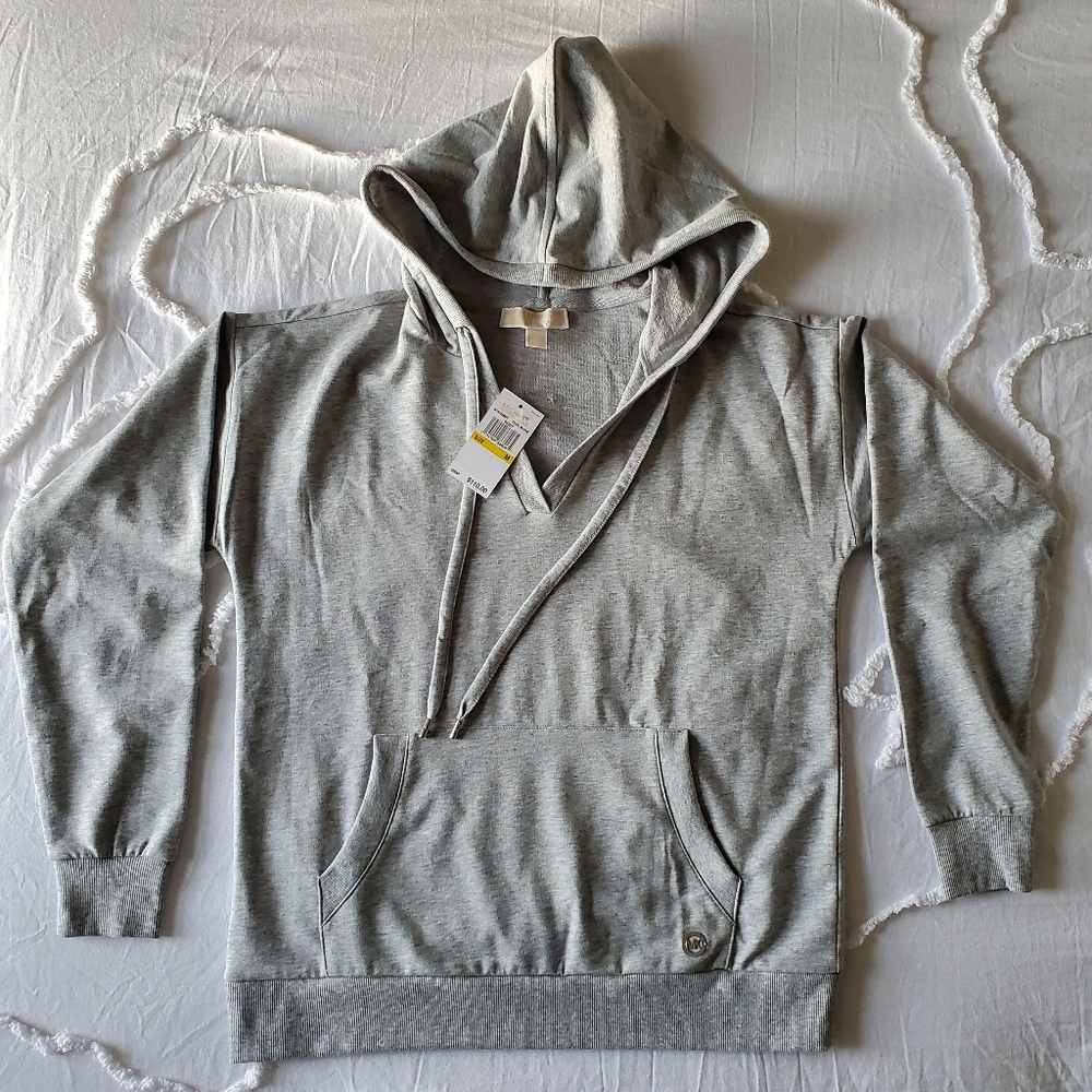 NWT Michael Kors Woman's M Pearl Heathe Basics Pullover